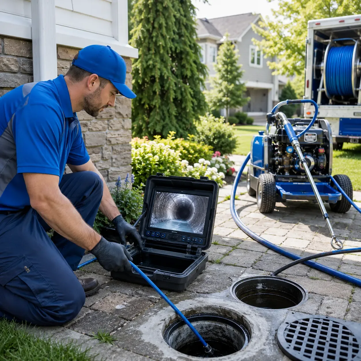 Outdoor drain cleaning professionals serving Cheshire, OH